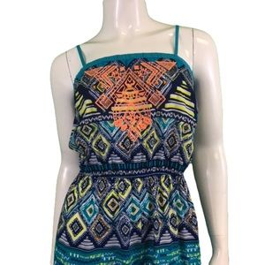 NWT Flying Tomato Geometric Pattern Romper